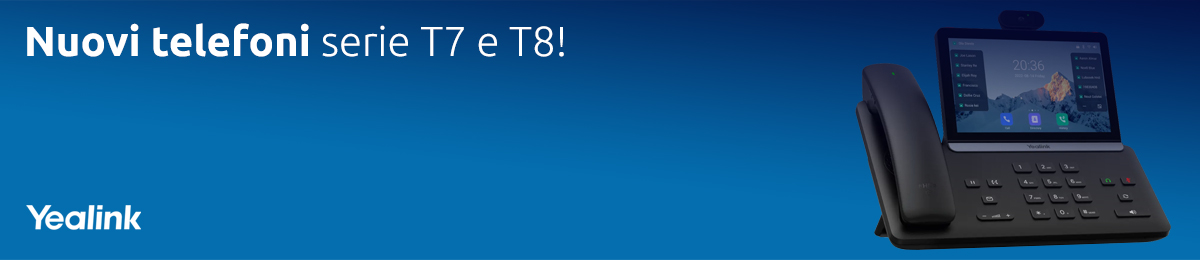 Arrivano i nuovi telefoni Yealink serie T7 e T8!